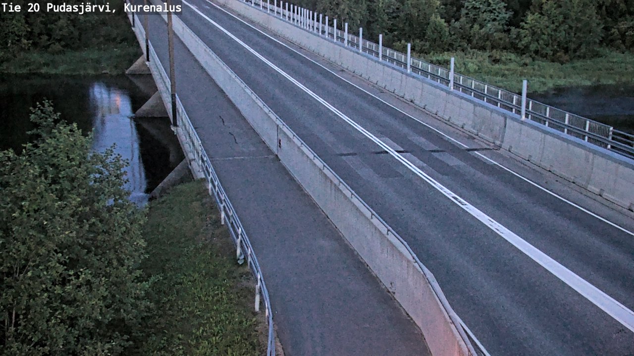 Weather Camera Image Väg 20Pudasjärvi, Kurenalus, Pudasjärvi, Pohjois-Pohjanmaa