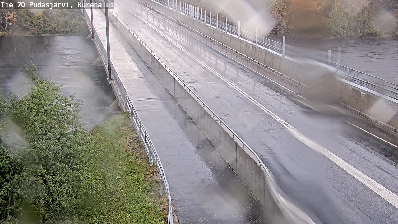 Weather Camera Image Road 20 Pudasjärvi, Kurenalus, Pudasjärvi, Pohjois-Pohjanmaa