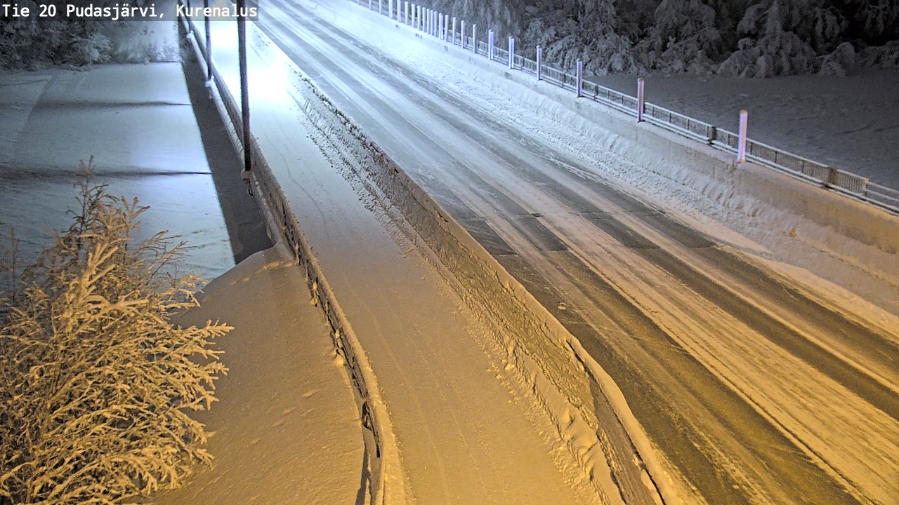 Kelikamerat Kuva Tie 20 Pudasjärvi, Kurenalus, Pudasjärvi, Pohjois-Pohjanmaa