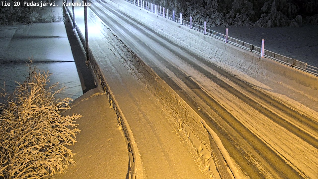 Kelikamerat Kuva Tie 20 Pudasjärvi, Kurenalus, Pudasjärvi, Pohjois-Pohjanmaa