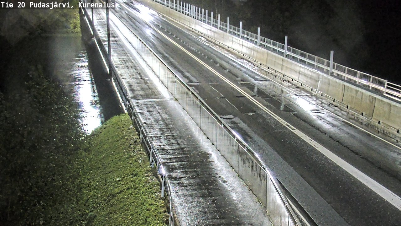 Weather Camera Image Road 20 Pudasjärvi, Kurenalus, Pudasjärvi, Pohjois-Pohjanmaa