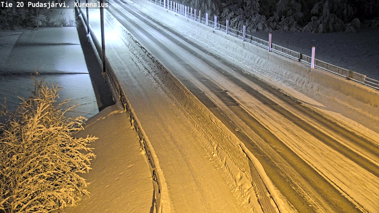 Kelikamerat Kuva Tie 20 Pudasjärvi, Kurenalus, Pudasjärvi, Pohjois-Pohjanmaa