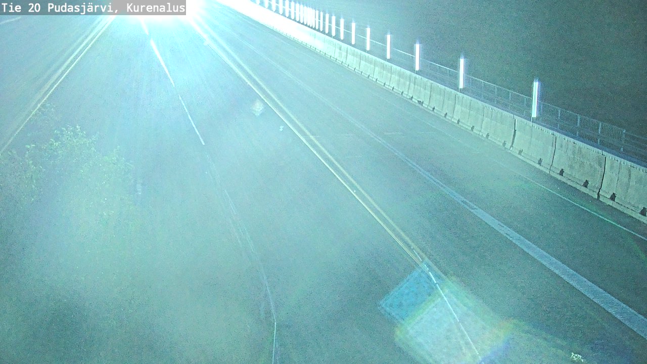 Weather Camera Image Väg 20Pudasjärvi, Kurenalus, Pudasjärvi, Pohjois-Pohjanmaa