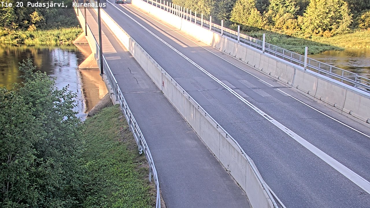 Weather Camera Image Väg 20Pudasjärvi, Kurenalus, Pudasjärvi, Pohjois-Pohjanmaa