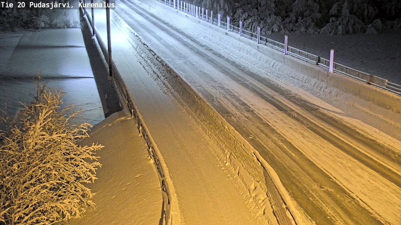 Kelikamerat Kuva Tie 20 Pudasjärvi, Kurenalus, Pudasjärvi, Pohjois-Pohjanmaa