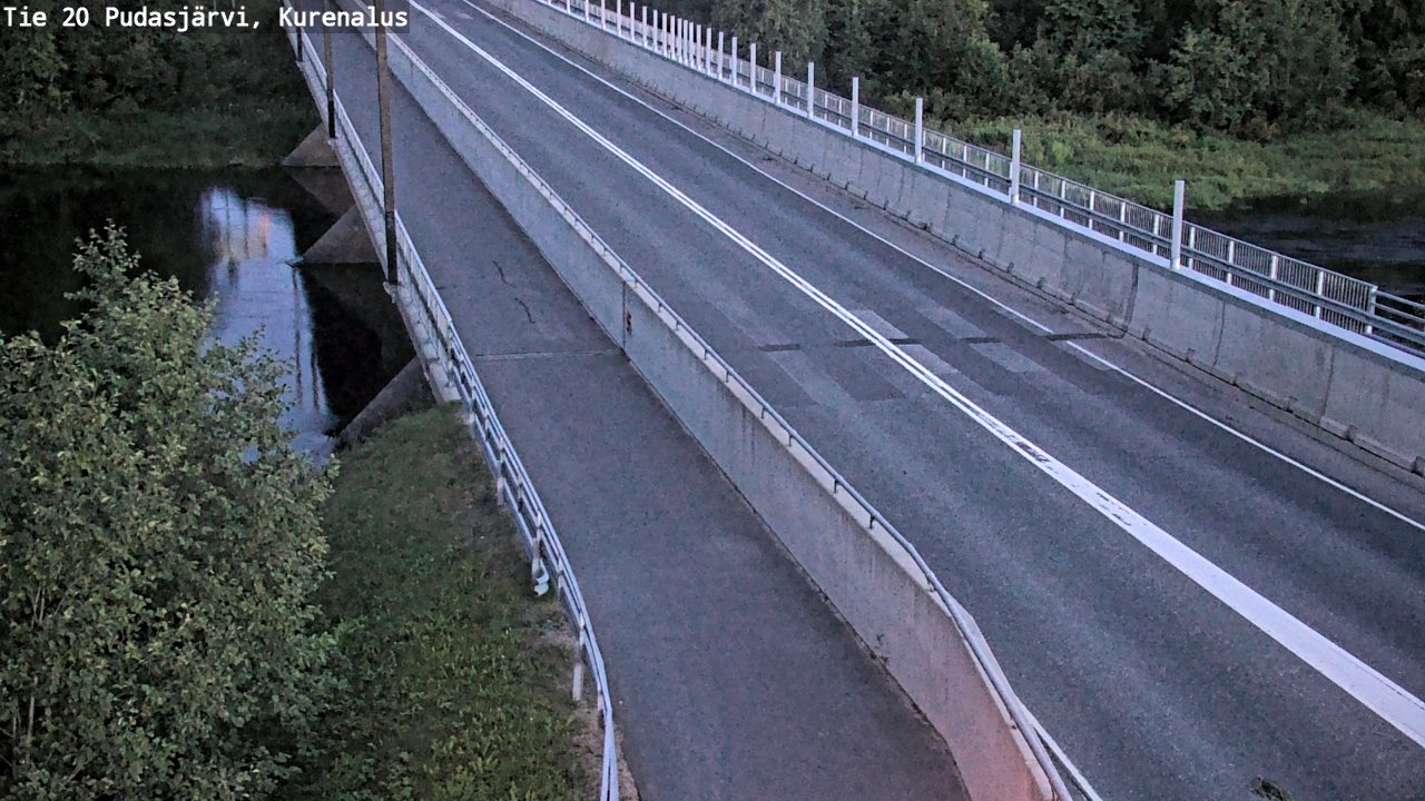 Weather Camera Image Väg 20Pudasjärvi, Kurenalus, Pudasjärvi, Pohjois-Pohjanmaa