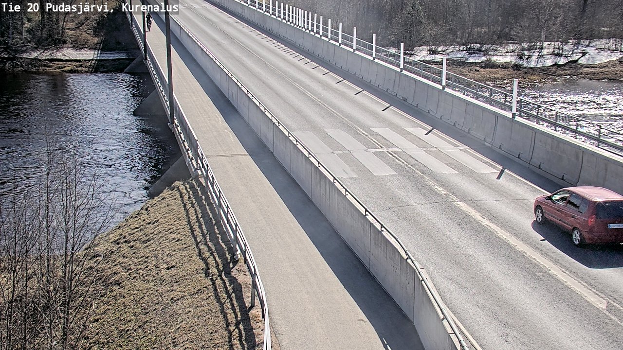 Weather Camera Image Road 20 Pudasjärvi, Kurenalus, Pudasjärvi, Pohjois-Pohjanmaa