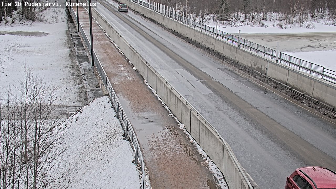Weather Camera Image Road 20 Pudasjärvi, Kurenalus, Pudasjärvi, Pohjois-Pohjanmaa