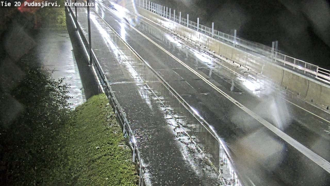 Weather Camera Image Road 20 Pudasjärvi, Kurenalus, Pudasjärvi, Pohjois-Pohjanmaa