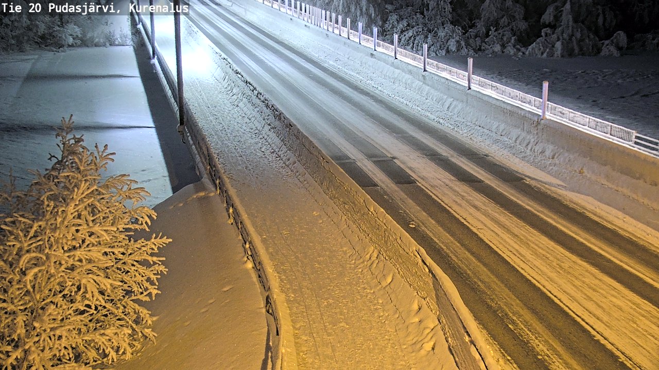 Kelikamerat Kuva Tie 20 Pudasjärvi, Kurenalus, Pudasjärvi, Pohjois-Pohjanmaa