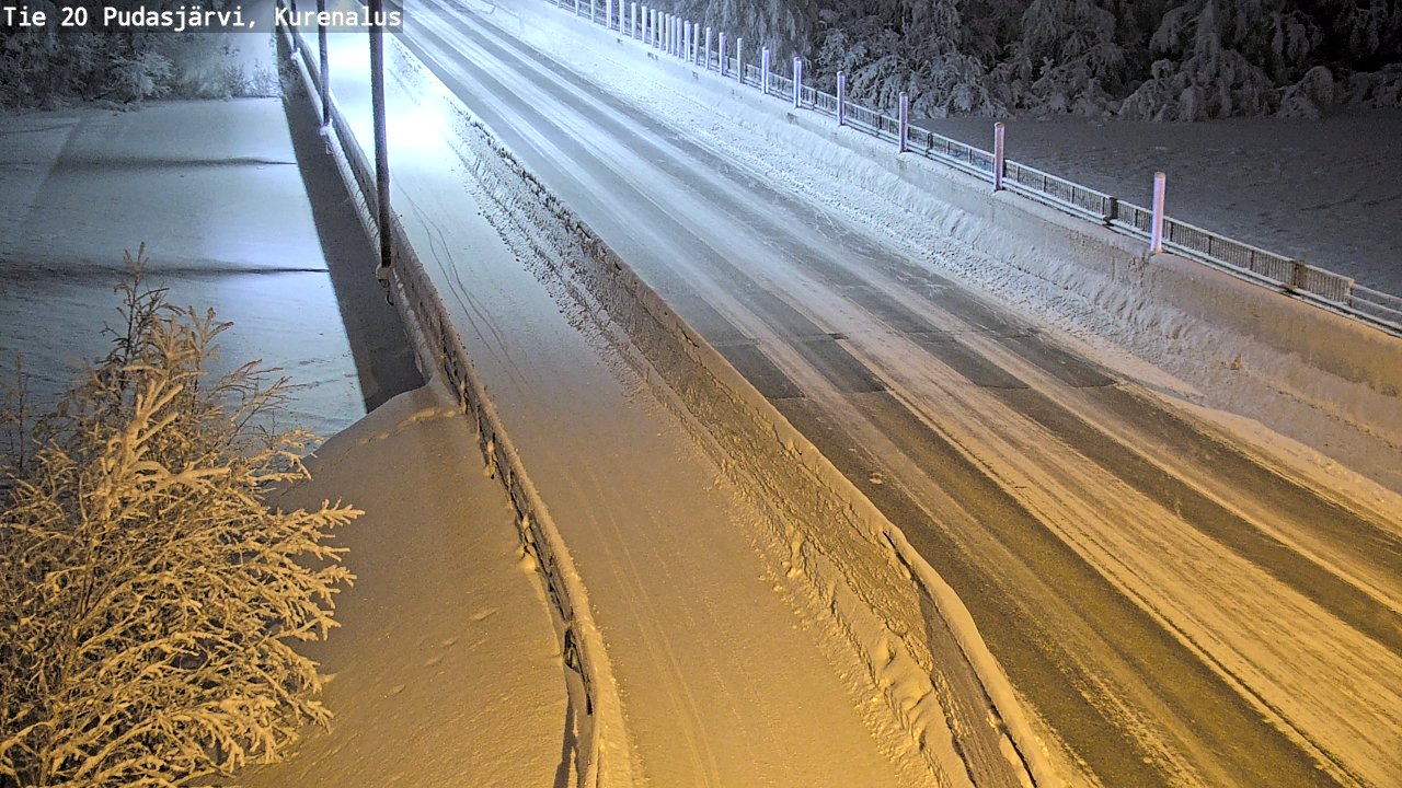 Kelikamerat Kuva Tie 20 Pudasjärvi, Kurenalus, Pudasjärvi, Pohjois-Pohjanmaa