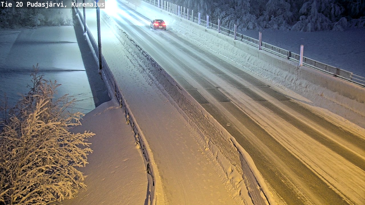 Kelikamerat Kuva Tie 20 Pudasjärvi, Kurenalus, Pudasjärvi, Pohjois-Pohjanmaa
