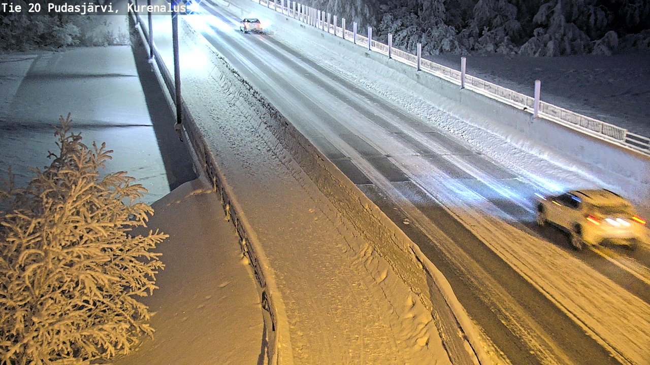 Kelikamerat Kuva Tie 20 Pudasjärvi, Kurenalus, Pudasjärvi, Pohjois-Pohjanmaa