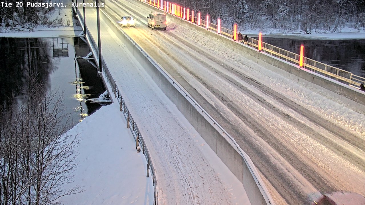 Weather Camera Image Väg 20Pudasjärvi, Kurenalus, Pudasjärvi, Pohjois-Pohjanmaa