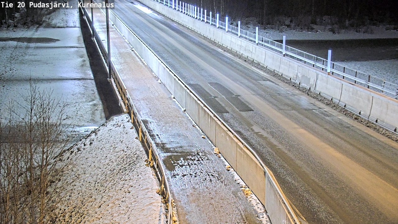 Weather Camera Image Road 20 Pudasjärvi, Kurenalus, Pudasjärvi, Pohjois-Pohjanmaa