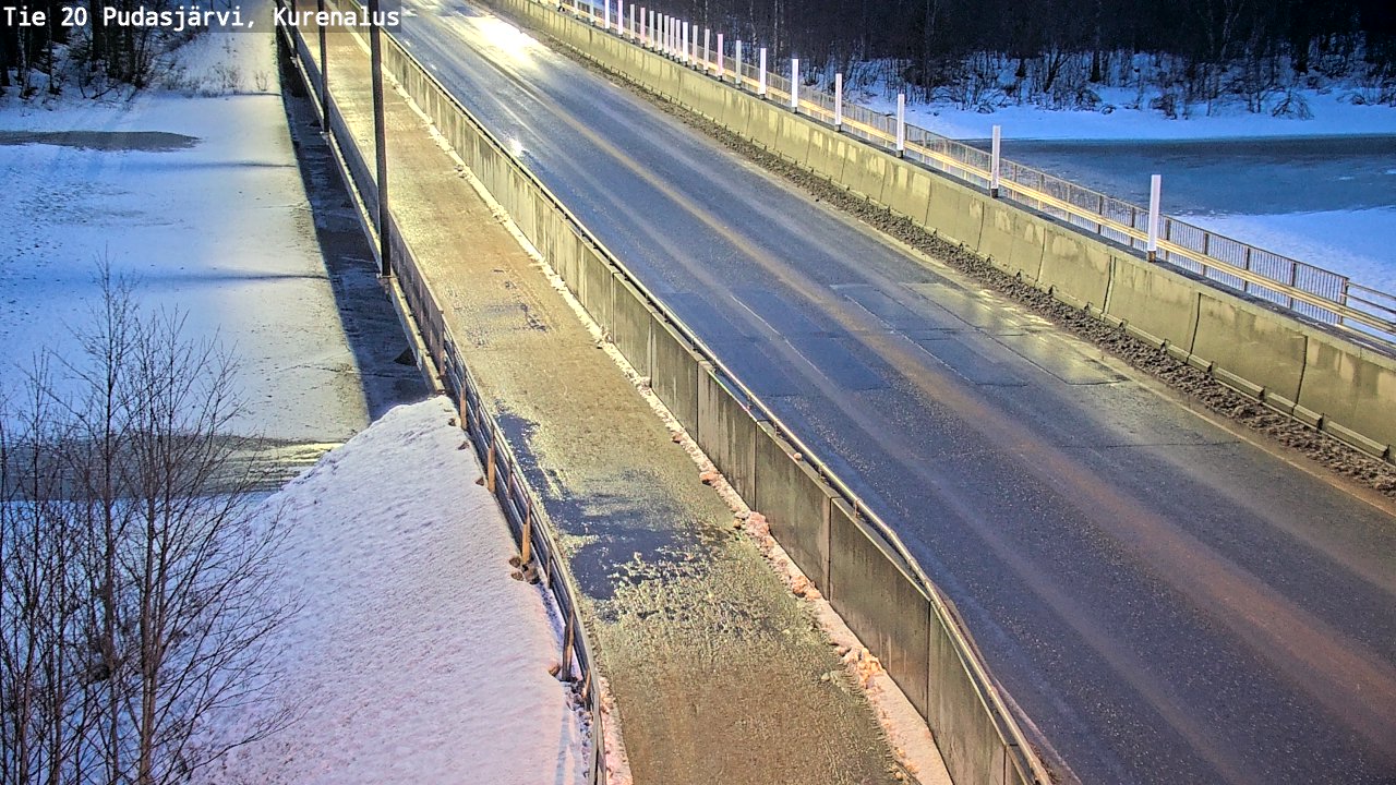 Kelikamerat Kuva Tie 20 Pudasjärvi, Kurenalus, Pudasjärvi, Pohjois-Pohjanmaa
