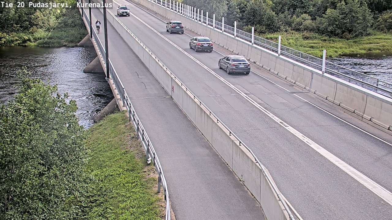 Weather Camera Image Väg 20Pudasjärvi, Kurenalus, Pudasjärvi, Pohjois-Pohjanmaa