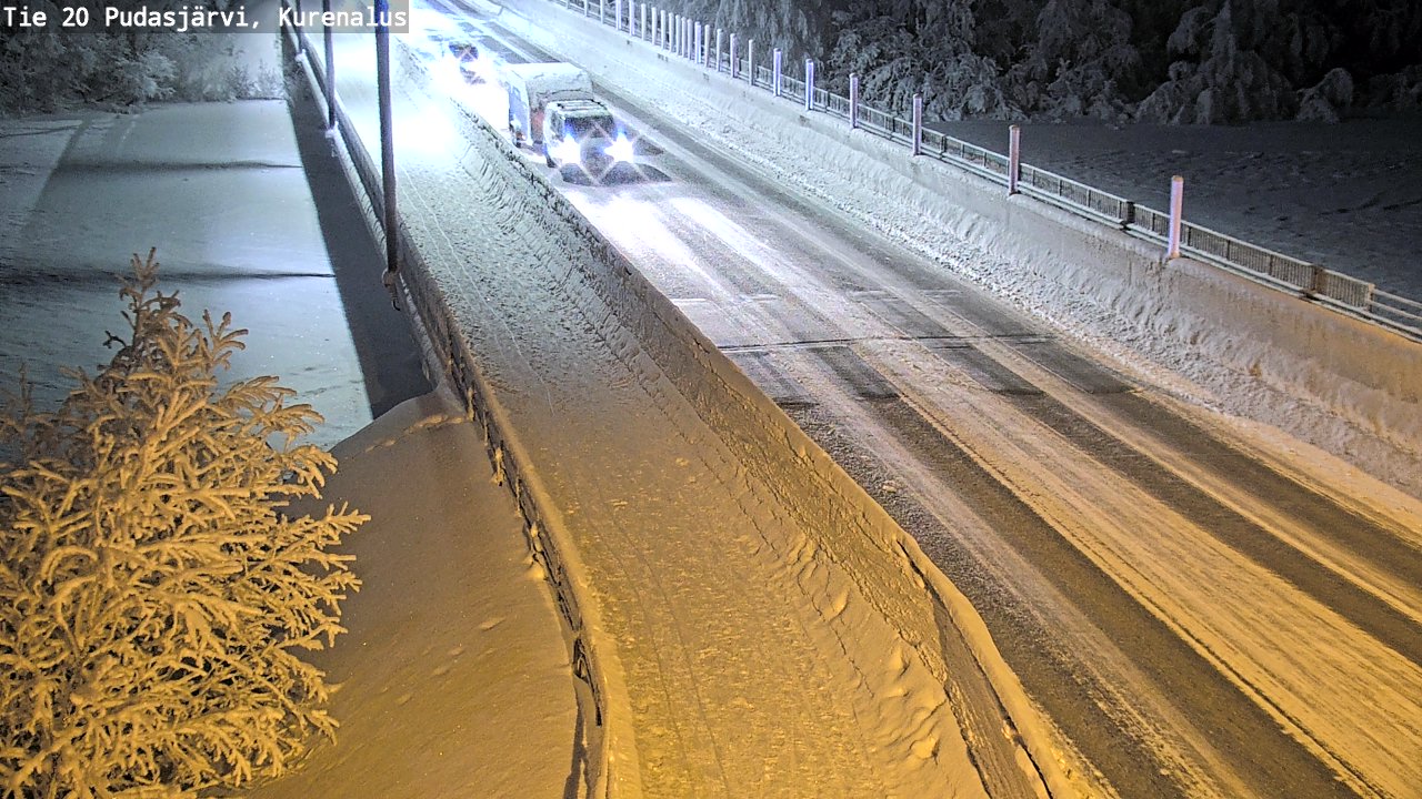 Kelikamerat Kuva Tie 20 Pudasjärvi, Kurenalus, Pudasjärvi, Pohjois-Pohjanmaa