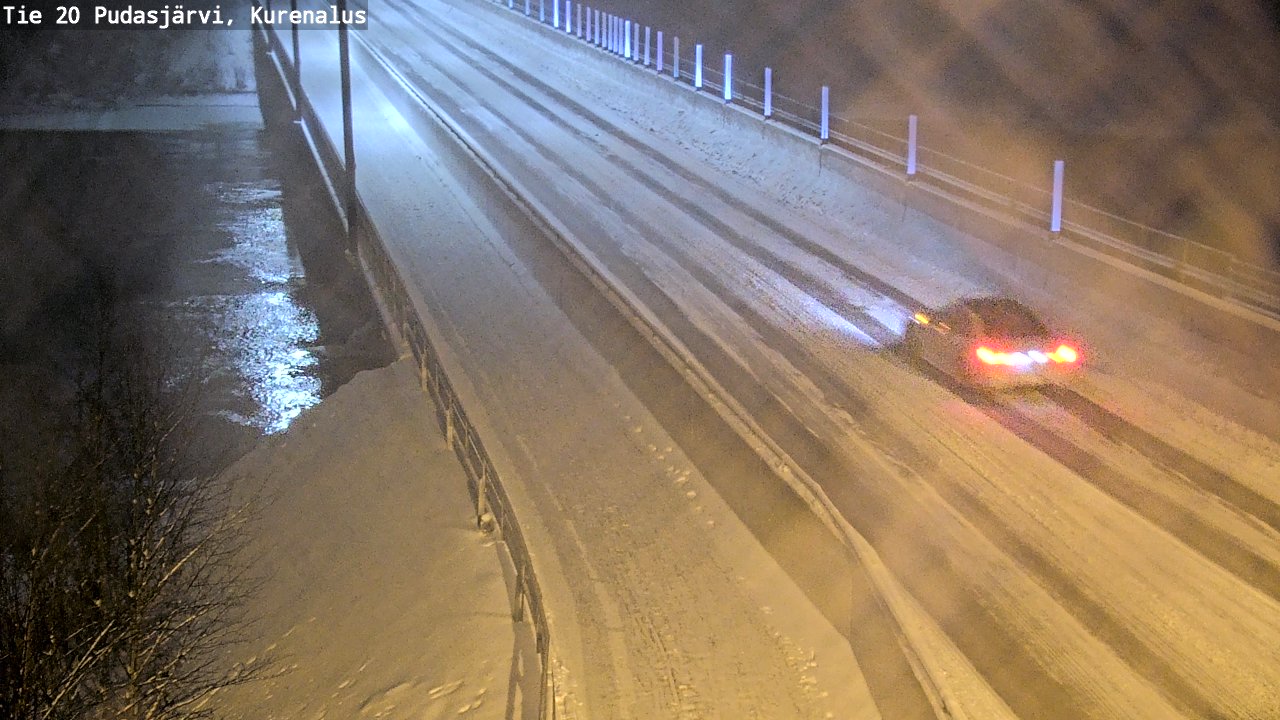 Weather Camera Image Väg 20Pudasjärvi, Kurenalus, Pudasjärvi, Pohjois-Pohjanmaa