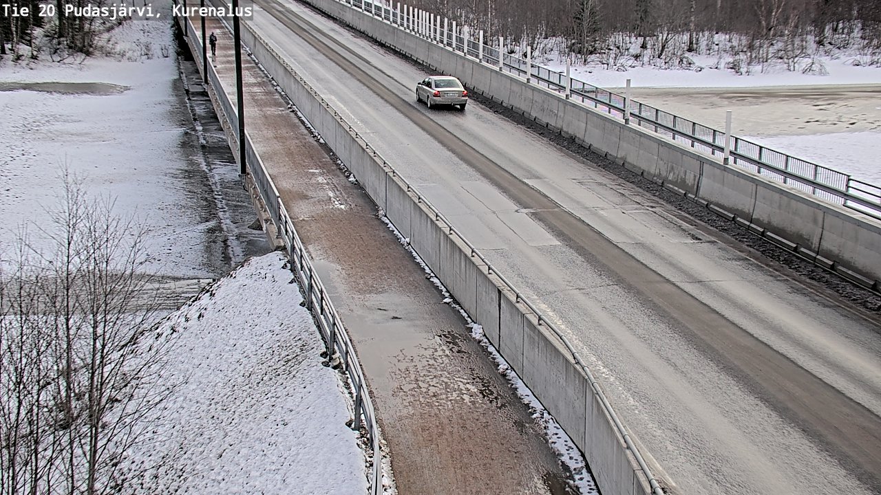 Weather Camera Image Road 20 Pudasjärvi, Kurenalus, Pudasjärvi, Pohjois-Pohjanmaa