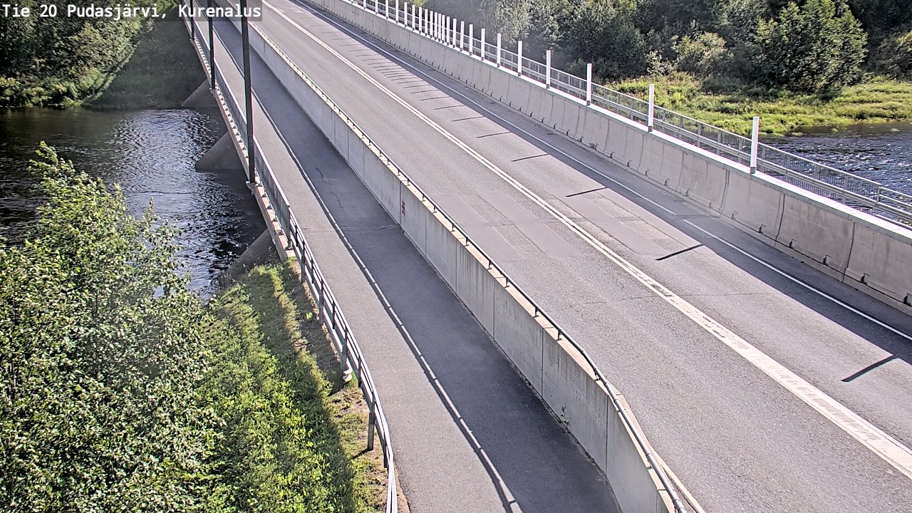Weather Camera Image Väg 20Pudasjärvi, Kurenalus, Pudasjärvi, Pohjois-Pohjanmaa