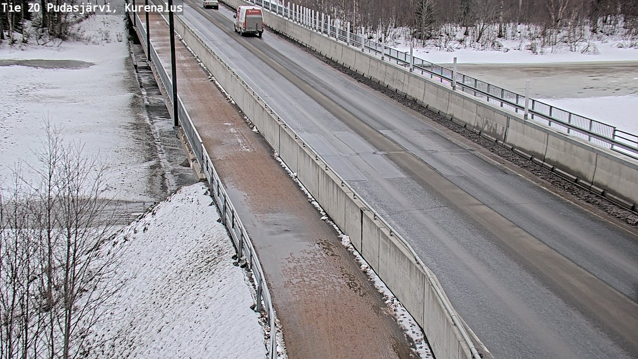Weather Camera Image Road 20 Pudasjärvi, Kurenalus, Pudasjärvi, Pohjois-Pohjanmaa