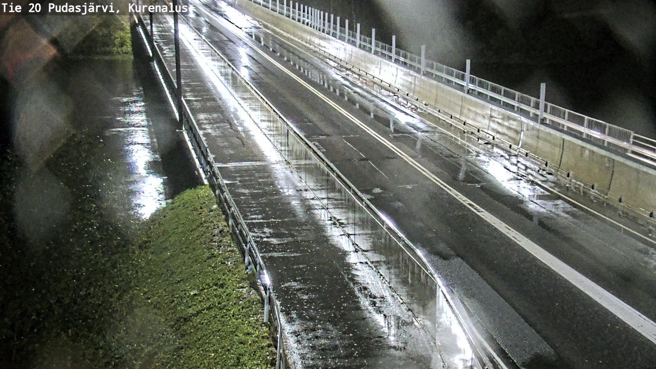 Weather Camera Image Road 20 Pudasjärvi, Kurenalus, Pudasjärvi, Pohjois-Pohjanmaa