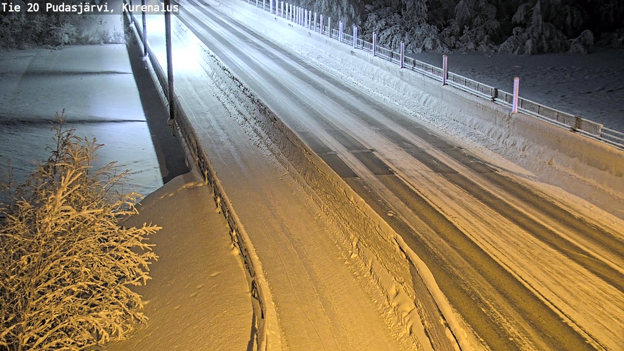 Kelikamerat Kuva Tie 20 Pudasjärvi, Kurenalus, Pudasjärvi, Pohjois-Pohjanmaa