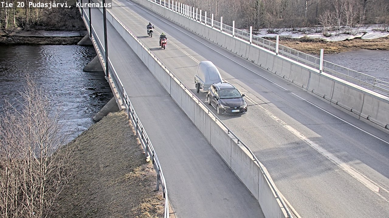 Weather Camera Image Road 20 Pudasjärvi, Kurenalus, Pudasjärvi, Pohjois-Pohjanmaa