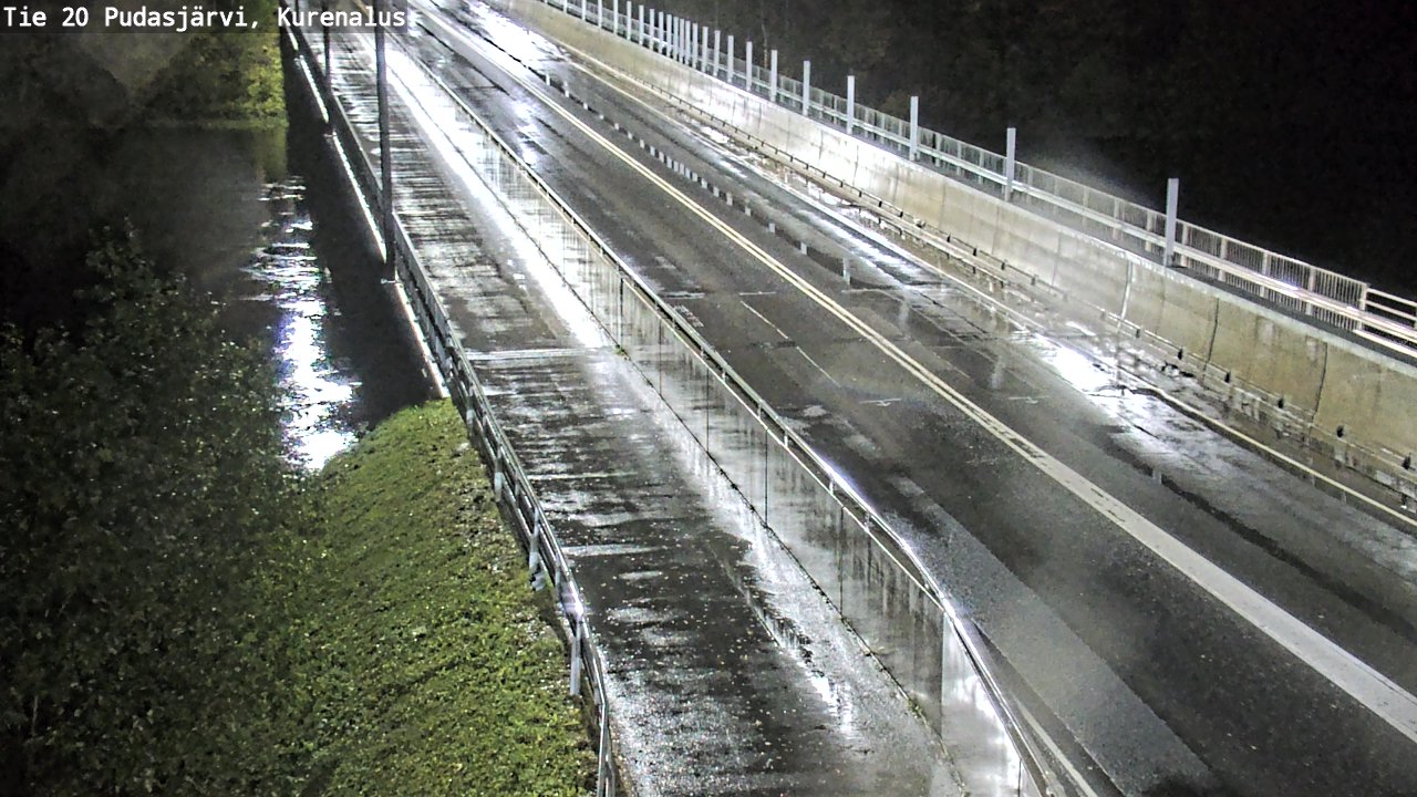 Weather Camera Image Road 20 Pudasjärvi, Kurenalus, Pudasjärvi, Pohjois-Pohjanmaa