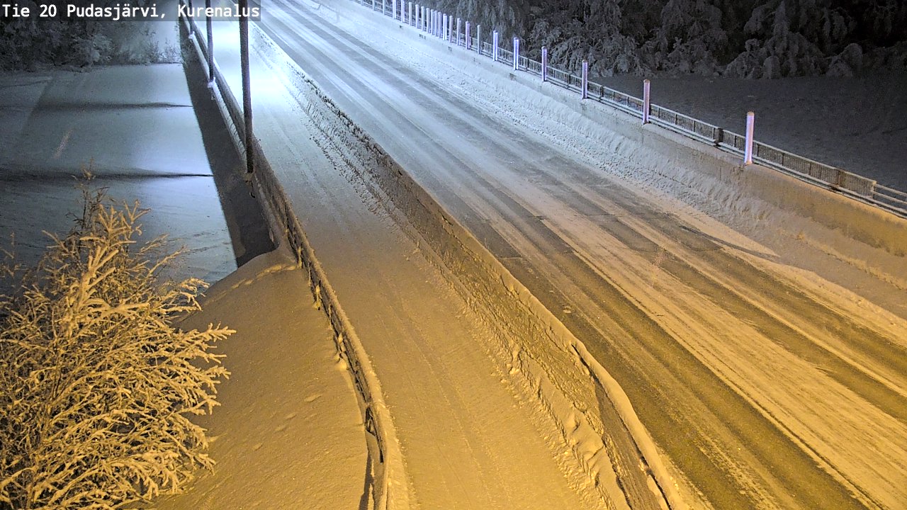 Kelikamerat Kuva Tie 20 Pudasjärvi, Kurenalus, Pudasjärvi, Pohjois-Pohjanmaa
