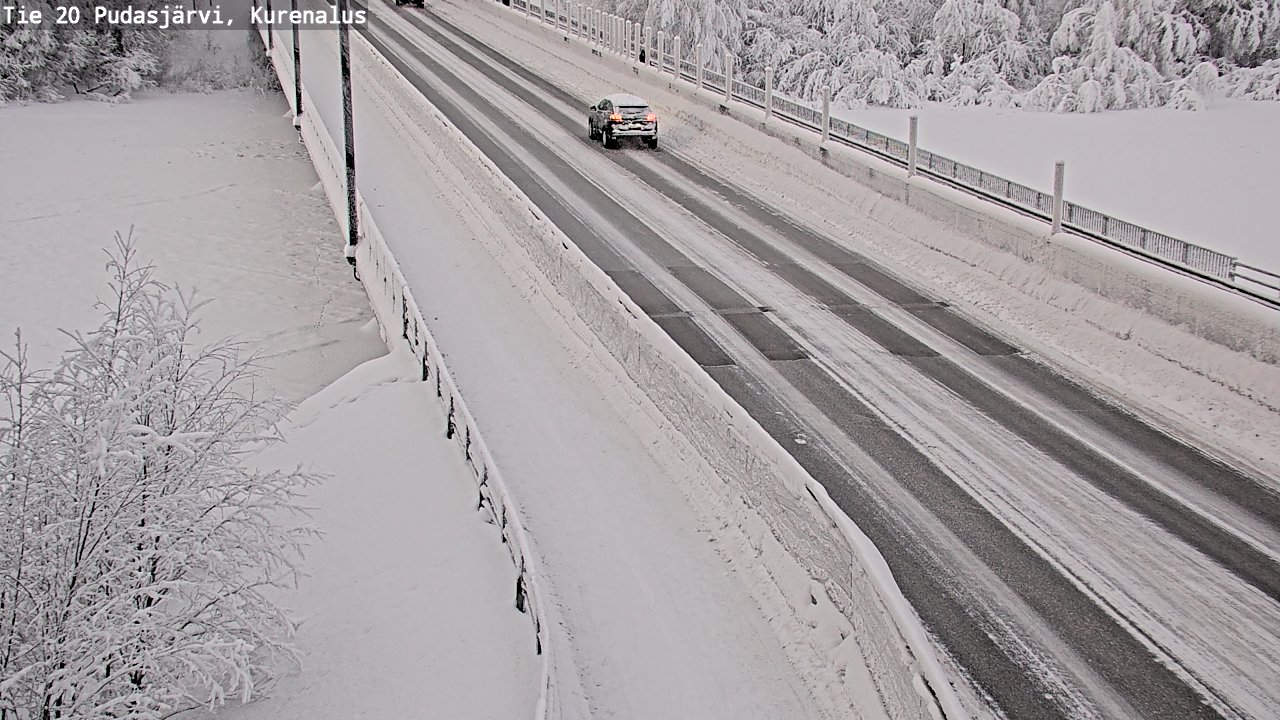 Kelikamerat Kuva Tie 20 Pudasjärvi, Kurenalus, Pudasjärvi, Pohjois-Pohjanmaa