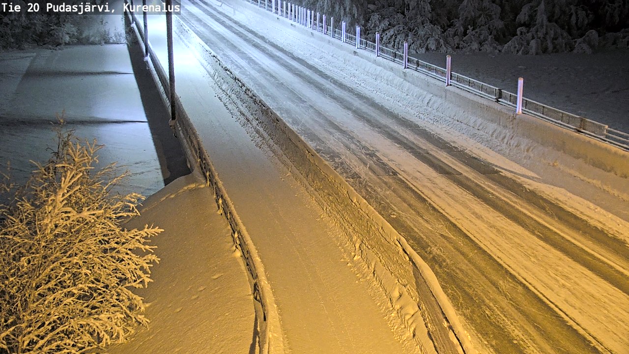 Kelikamerat Kuva Tie 20 Pudasjärvi, Kurenalus, Pudasjärvi, Pohjois-Pohjanmaa