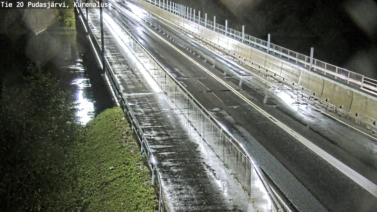 Weather Camera Image Road 20 Pudasjärvi, Kurenalus, Pudasjärvi, Pohjois-Pohjanmaa