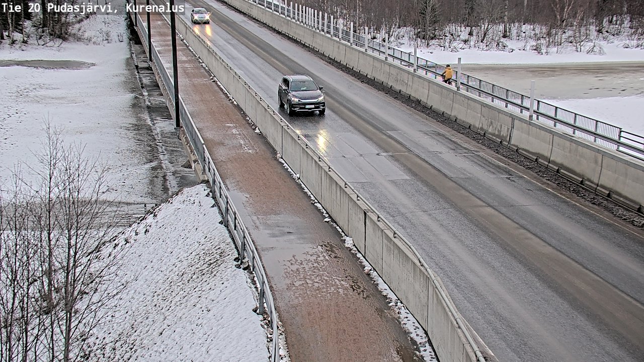 Weather Camera Image Road 20 Pudasjärvi, Kurenalus, Pudasjärvi, Pohjois-Pohjanmaa