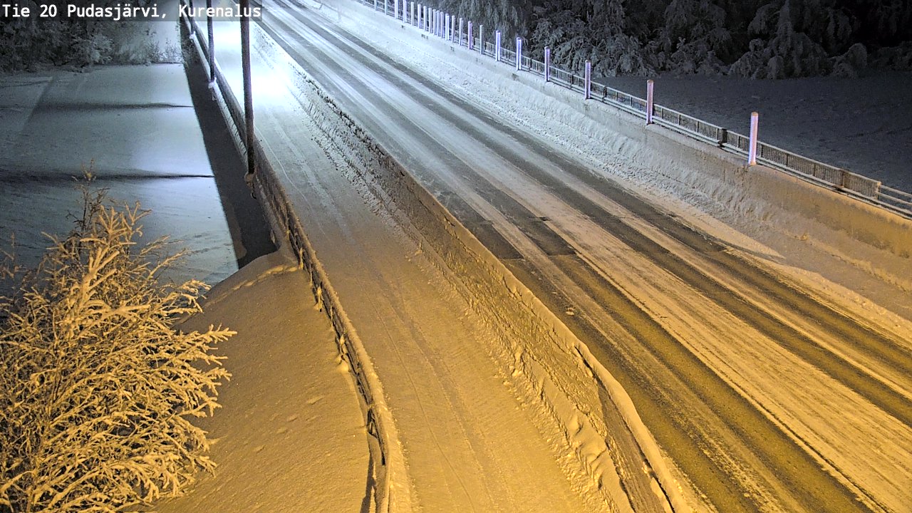 Kelikamerat Kuva Tie 20 Pudasjärvi, Kurenalus, Pudasjärvi, Pohjois-Pohjanmaa