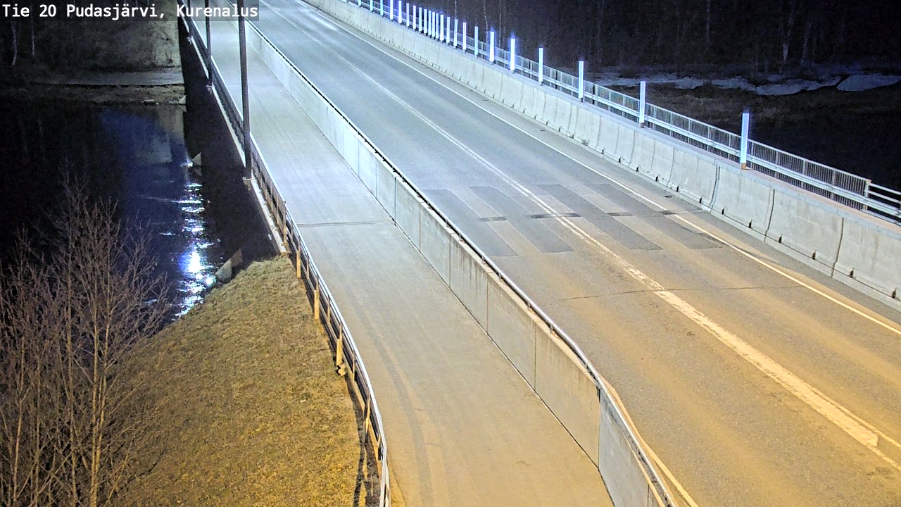 Weather Camera Image Road 20 Pudasjärvi, Kurenalus, Pudasjärvi, Pohjois-Pohjanmaa