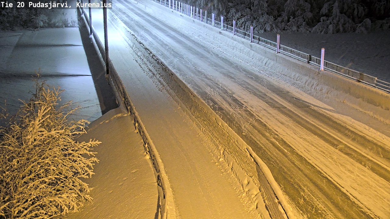 Kelikamerat Kuva Tie 20 Pudasjärvi, Kurenalus, Pudasjärvi, Pohjois-Pohjanmaa