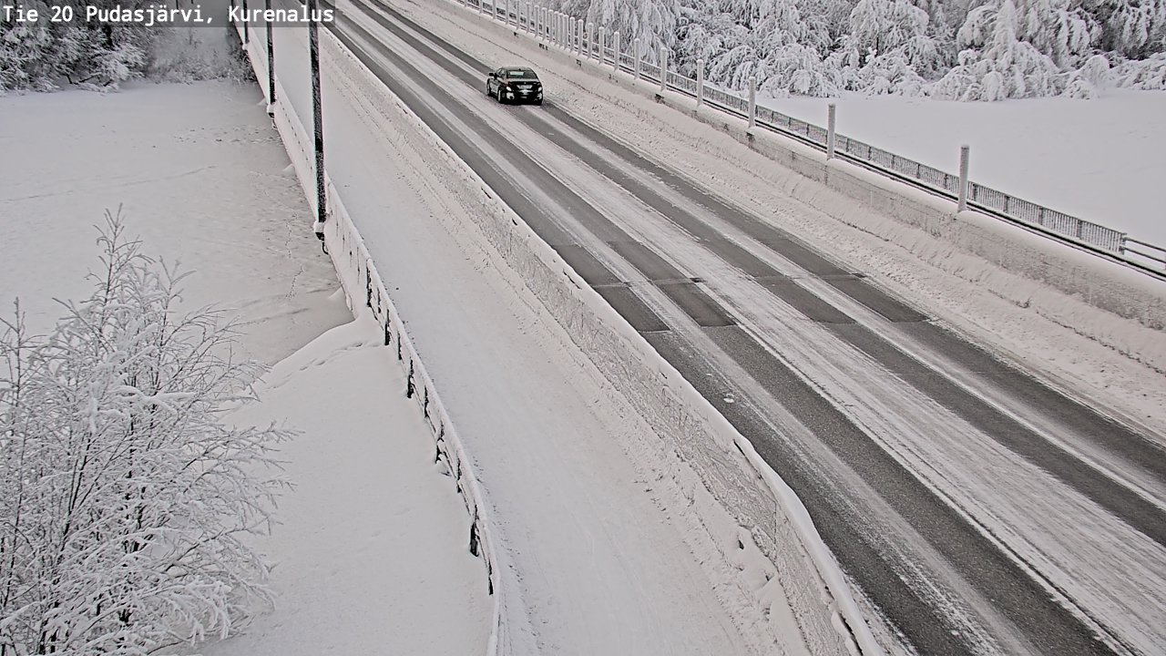 Kelikamerat Kuva Tie 20 Pudasjärvi, Kurenalus, Pudasjärvi, Pohjois-Pohjanmaa