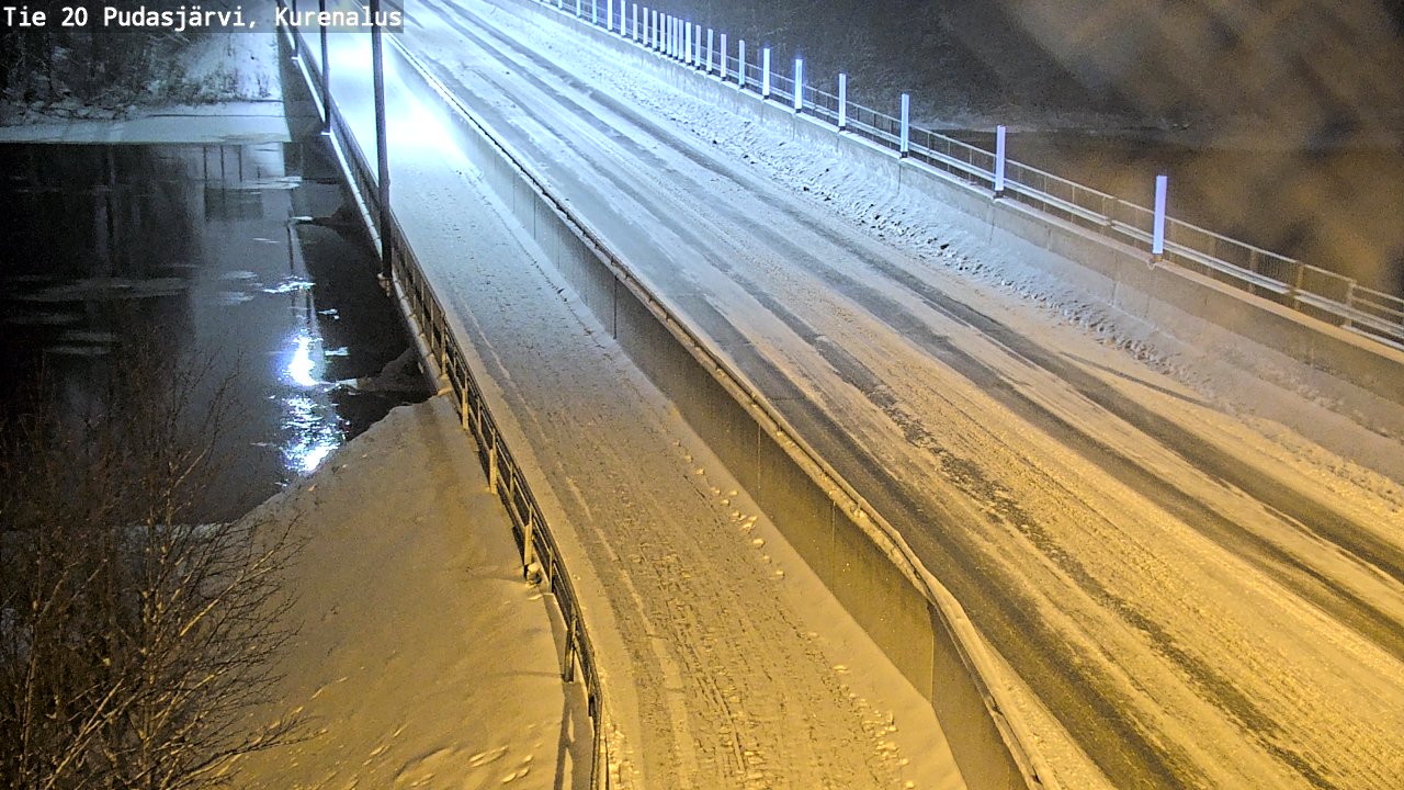 Weather Camera Image Väg 20Pudasjärvi, Kurenalus, Pudasjärvi, Pohjois-Pohjanmaa
