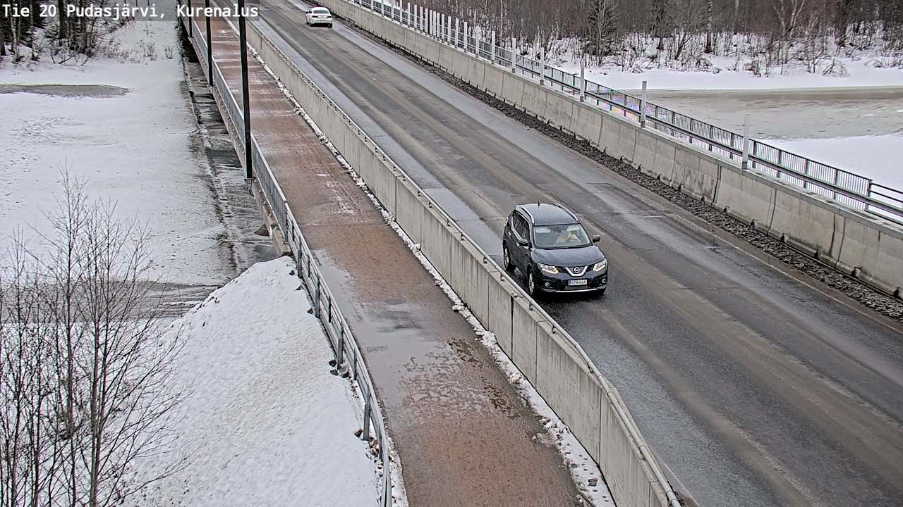 Weather Camera Image Väg 20Pudasjärvi, Kurenalus, Pudasjärvi, Pohjois-Pohjanmaa
