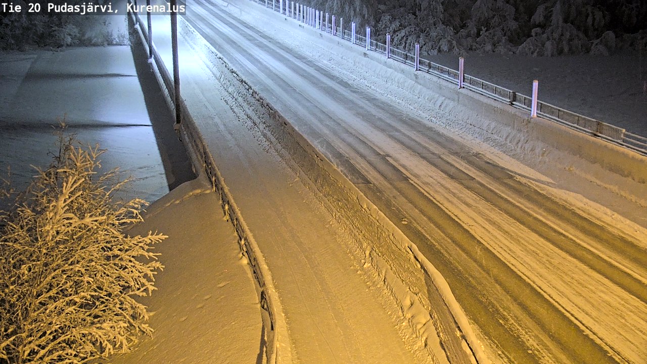 Kelikamerat Kuva Tie 20 Pudasjärvi, Kurenalus, Pudasjärvi, Pohjois-Pohjanmaa