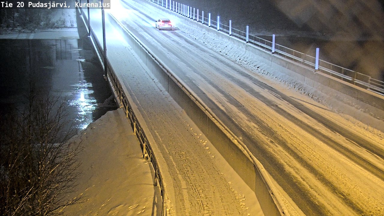 Weather Camera Image Väg 20Pudasjärvi, Kurenalus, Pudasjärvi, Pohjois-Pohjanmaa