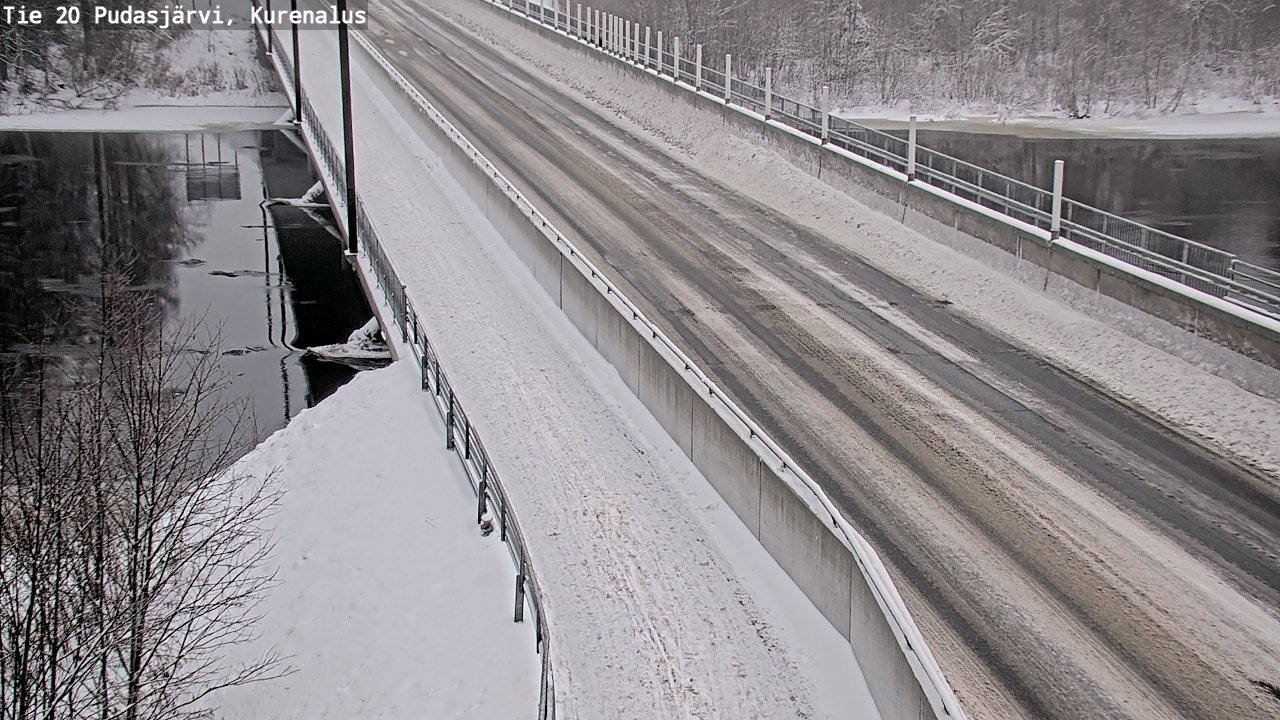 Weather Camera Image Väg 20Pudasjärvi, Kurenalus, Pudasjärvi, Pohjois-Pohjanmaa