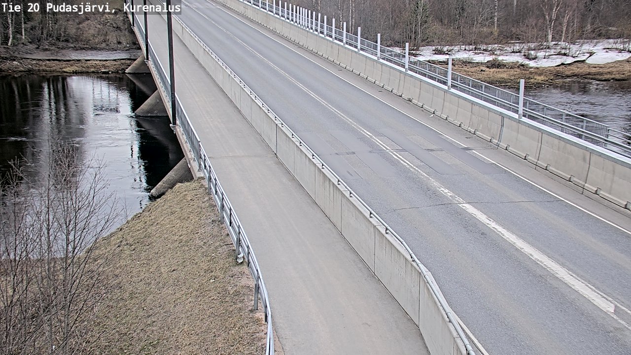 Weather Camera Image Väg 20Pudasjärvi, Kurenalus, Pudasjärvi, Pohjois-Pohjanmaa
