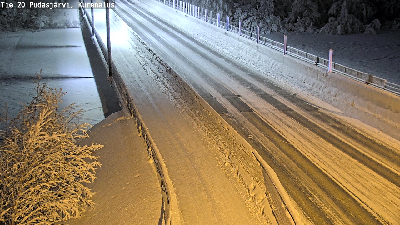 Kelikamerat Kuva Tie 20 Pudasjärvi, Kurenalus, Pudasjärvi, Pohjois-Pohjanmaa