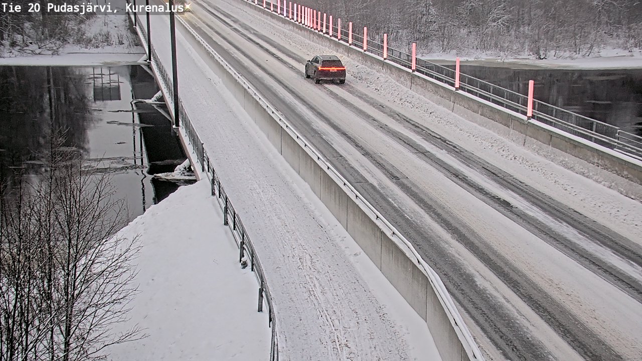 Weather Camera Image Väg 20Pudasjärvi, Kurenalus, Pudasjärvi, Pohjois-Pohjanmaa