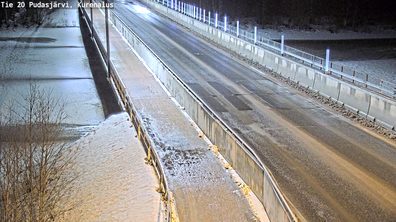 Kelikamerat Kuva Tie 20 Pudasjärvi, Kurenalus, Pudasjärvi, Pohjois-Pohjanmaa