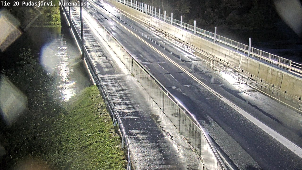 Weather Camera Image Road 20 Pudasjärvi, Kurenalus, Pudasjärvi, Pohjois-Pohjanmaa