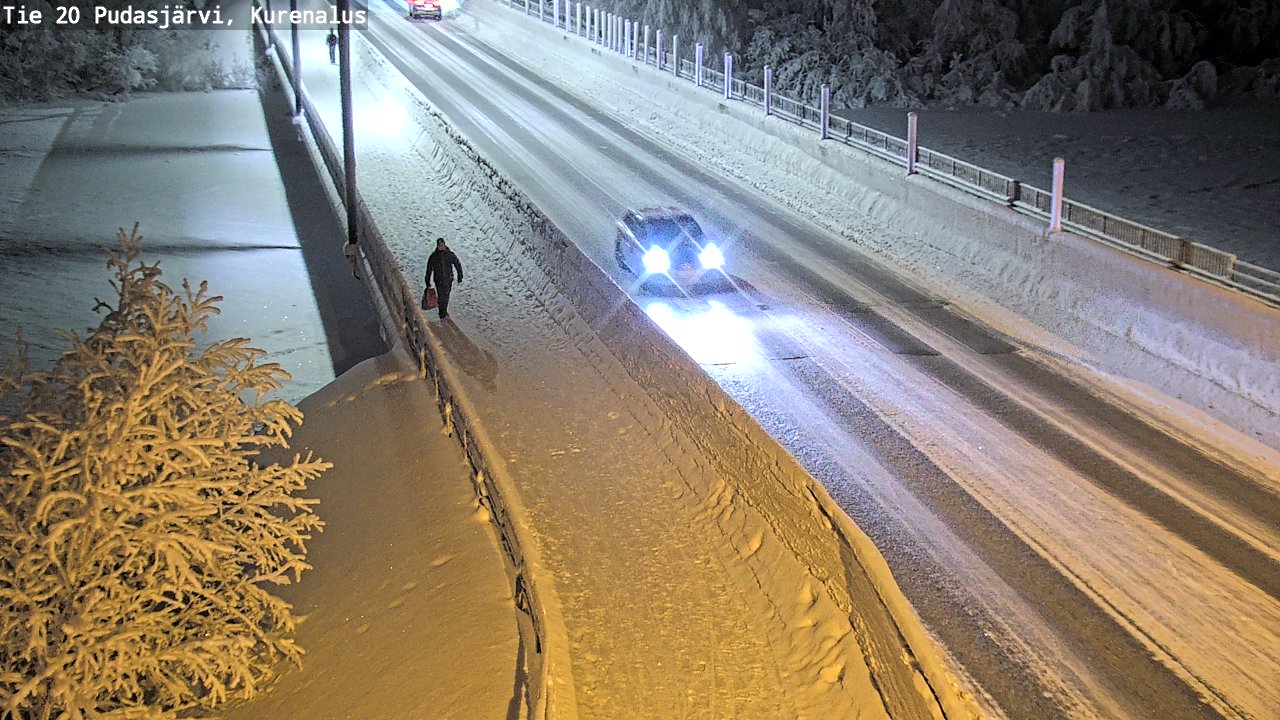 Kelikamerat Kuva Tie 20 Pudasjärvi, Kurenalus, Pudasjärvi, Pohjois-Pohjanmaa